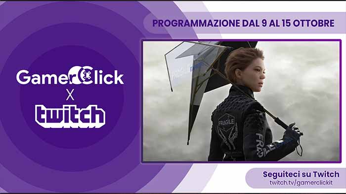 Gamerclick su Twitch: programma dal 9 al 15 ottobre