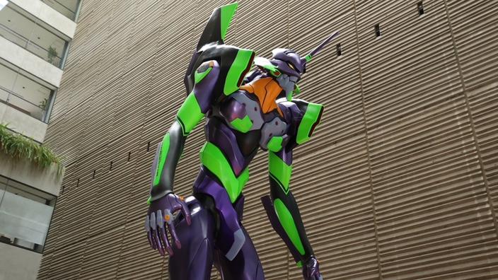 Evangelion: una statua dell'Eva-01 di sei metri svetta nella città di Hamamatsu