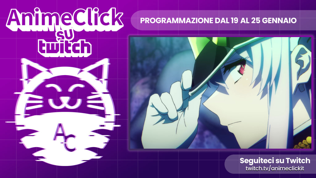 AnimeClick su Twitch: programma dal 19 al 25 gennaio