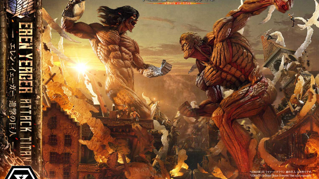 Attack on Titan: le nuove figure di Eren Jeager e Reiner Braun di Prime1Studio