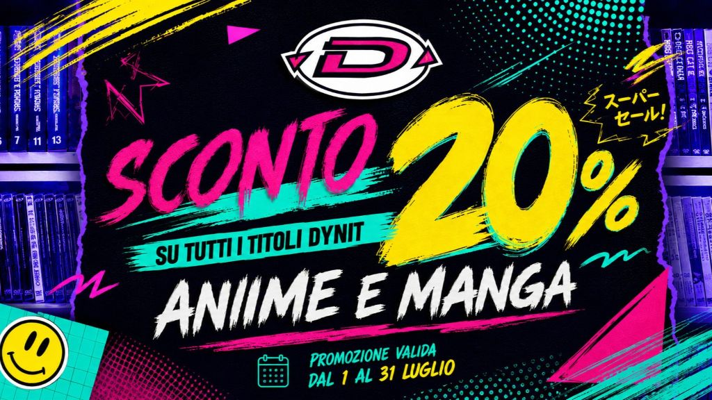 Dynit: sconto del 20% sul catalogo anime e manga per tutto il mese di luglio