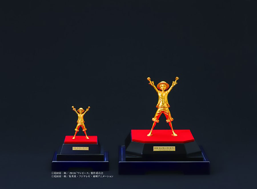 Luffy d'oro 24 carati