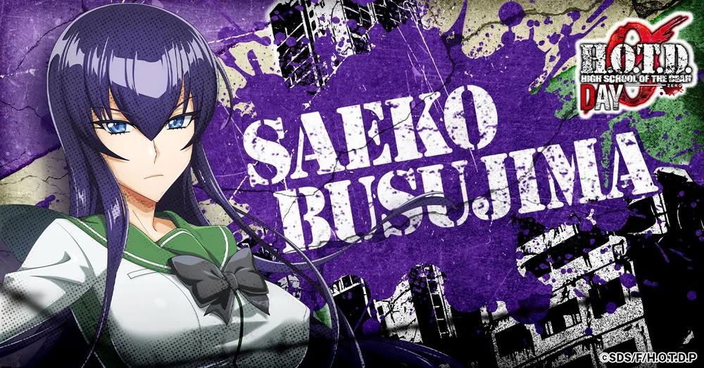 Visual di Saeko Busujima dal videogioco High School of the Dead Day 0