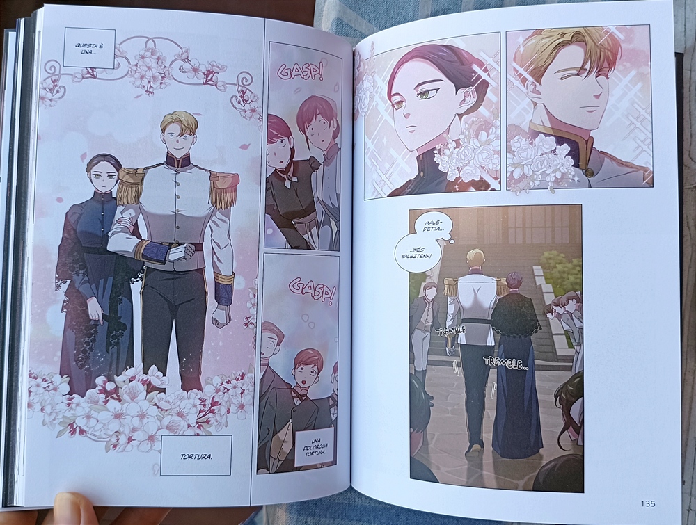 Alcune tavole del volume italiano di The Broken Ring This Marriage Will Fail Anyway