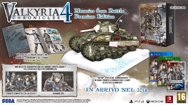 Aperti i preorder per la Premium Edition di Valkyria Chronicles 4
