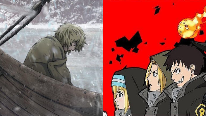 Fire Force, Vinland Saga e Twilight: nuovi trailer